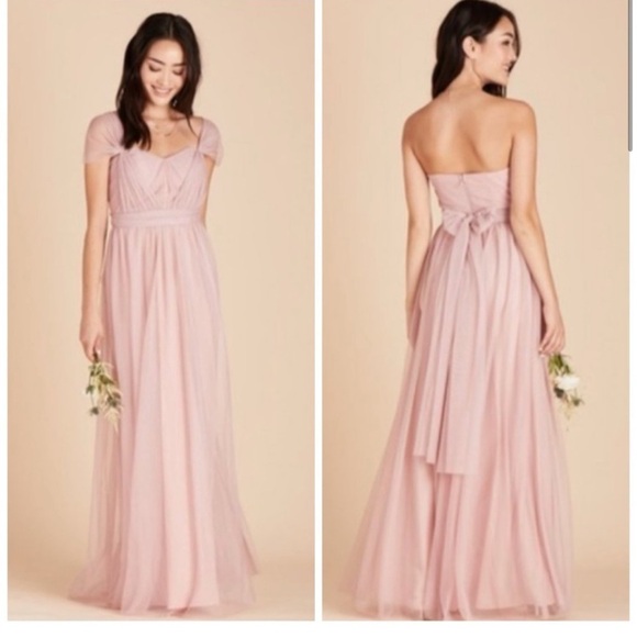 NWT Birdy Grey Christina Convertible Dress in Tulle Rose Quartz - Picture 2 of 6